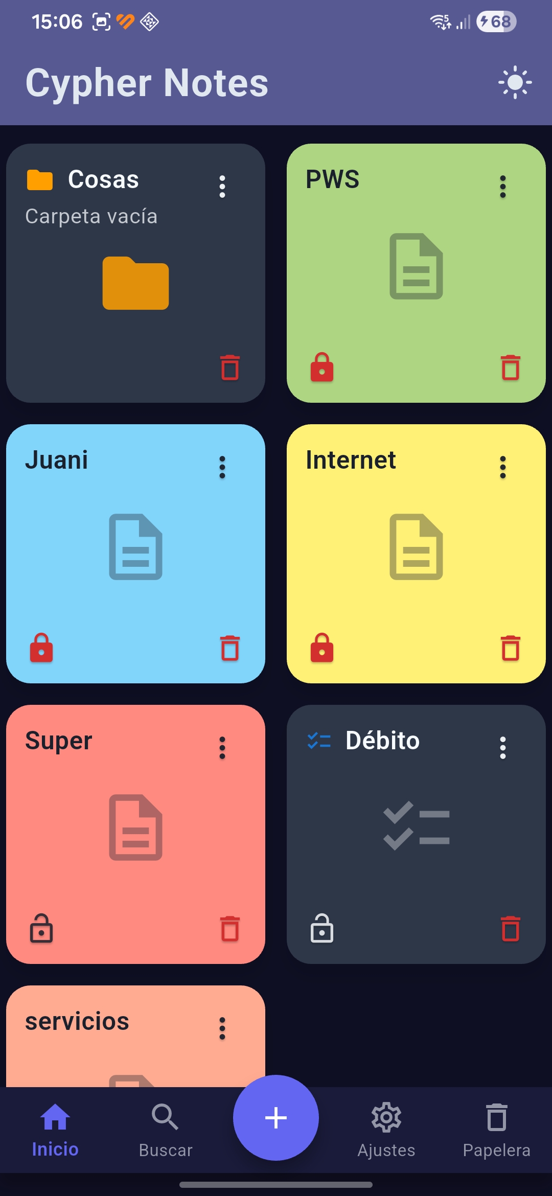 Cypher Notes pantalla 4