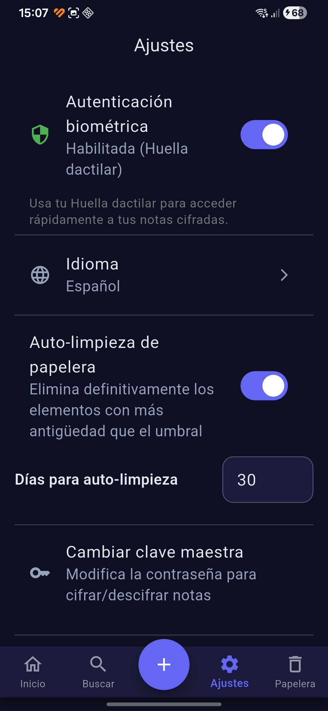 Cypher Notes pantalla 5