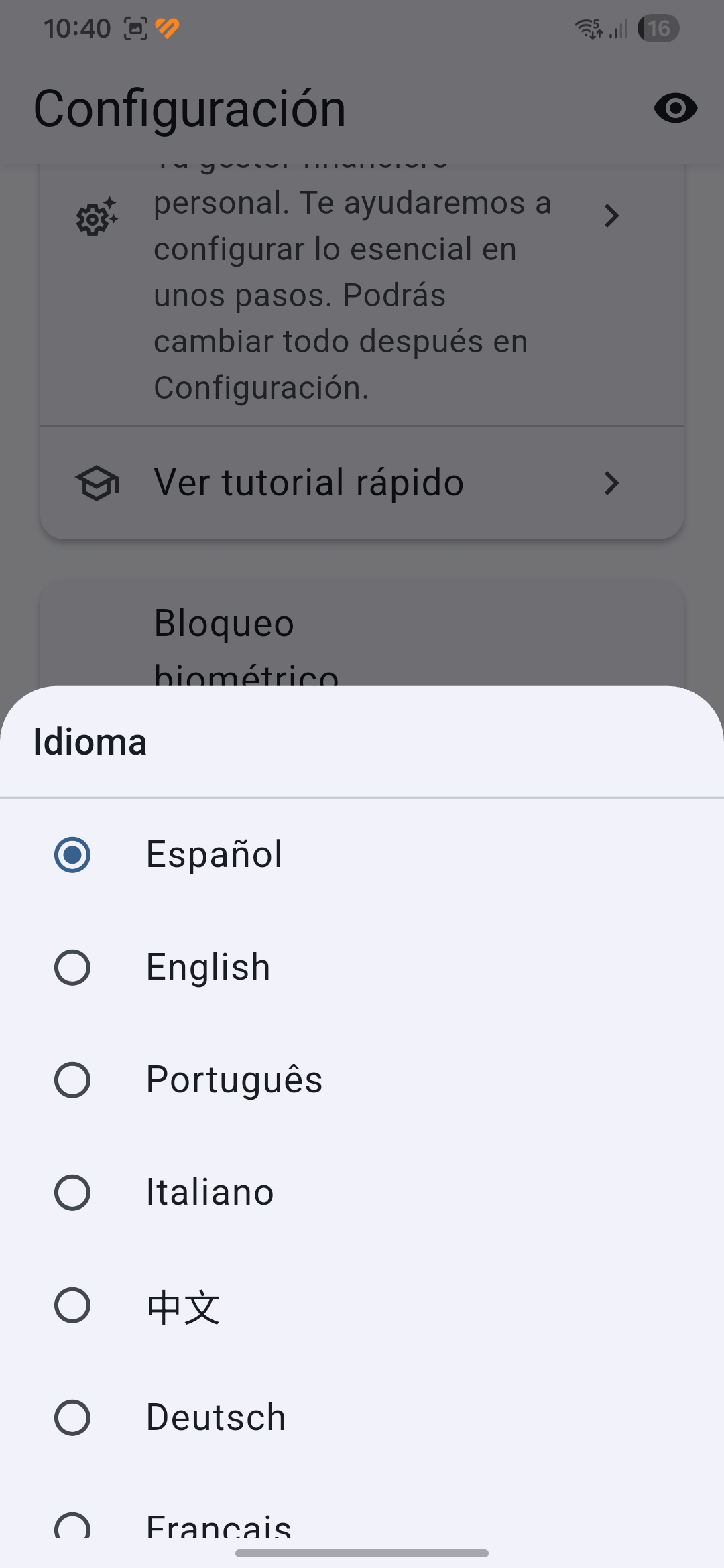 Dinario pantalla 9